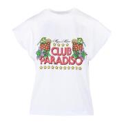 Tshirt Msgm , White , Dames