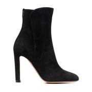 Zwarte Half Boot met Stijl Francesco Russo , Black , Dames