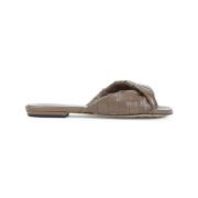 Pinecone Platte Sandaal Bottega Veneta , Brown , Dames