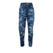 Katoen Elastaan Jeans Dsquared2 , Blue , Heren