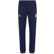 Blauwe Elastische Taille Kleding met Logo Emporio Armani EA7 , Blue , ...