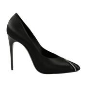 Leren schoenen met rubberen zool Saint Laurent , Black , Dames