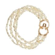 Parelketting met decoratieve sluiting Max Mara Weekend , White , Dames