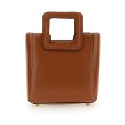 Leren Handtas Staud , Brown , Dames