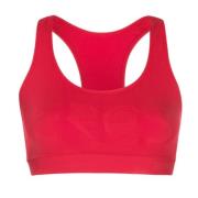 Sportbeha met bedrukt logo Eres , Red , Dames