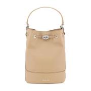 Monogram Bucket Tas met Trekkoordsluiting Zanellato , Beige , Dames