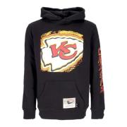 Kansas City Chiefs Zwarte Hoodie Mitchell & Ness , Black , Heren