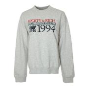 Finish Line Crewneck Sweatshirt Sporty & Rich , Gray , Heren