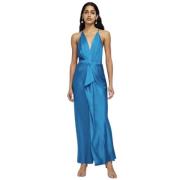 Blauwe Front Drape Jurk Simkhai , Blue , Dames