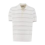 Gestreept Poloshirt met Regular Fit Brunello Cucinelli , Beige , Heren