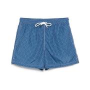 Navy Blue Beachwear Trekkoord Shorts Fedeli , Blue , Heren