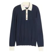 Blauw Katoenen Poloshirt Regular Fit Valentino Garavani , Blue , Heren