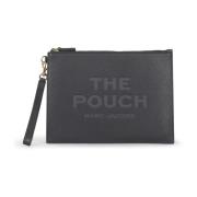 Zwarte Portemonnees Grote Pouch Marc Jacobs , Black , Dames