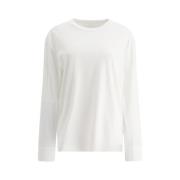 Essentiële Puff Logo Witte Tee Alexander Wang , White , Dames