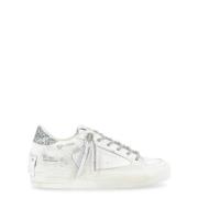 Witte Deluxe Hiel Sneakers Crime London , White , Dames