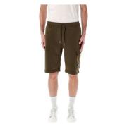 Groene Fleece Lens Shorts C.p. Company , Green , Heren