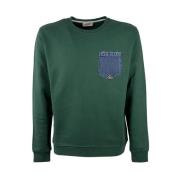 Denim Zak Sweatshirt Roy Roger's , Green , Heren