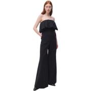 Ruche Detail Zwart Jumpsuit Simkhai , Black , Dames