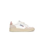 Vintage-geïnspireerde lage leren sneaker Autry , White , Dames