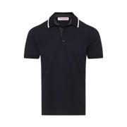 Navy Blue Polo met Vintage Look Orlebar Brown , Blue , Heren