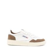 Witte Sneakers Vetersluiting Gevulkaniseerde Zool Autry , Brown , Here...