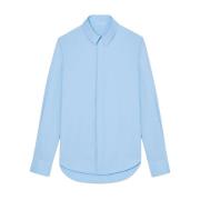 Blauwe Klassieke Shirt voor Mannen Wardrobe.nyc , Blue , Dames