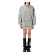 Mini Fleece Jurk The Attico , Gray , Dames