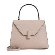 Beige Leren Mini Tas Handtas Valextra , Brown , Dames