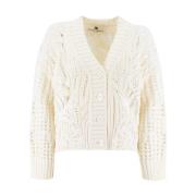 Elegante Gebreide Vest Ermanno Scervino , Beige , Dames