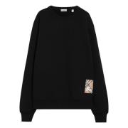 Crewneck Sweatshirt Burberry , Black , Heren