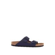 Donkere Arizona Sandalen met Kurkzool Birkenstock , Blue , Heren