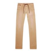 2032 D-Krooley-B Jogg Denim Sweat Jeans Diesel , Beige , Heren