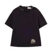 Zwarte T-shirt voor vrouwen Emilio Pucci , Black , Dames