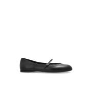 Leren ballerina's Max Mara , Black , Dames