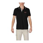 Zwarte Katoenen Polo Shirt Hugo Boss , Black , Heren