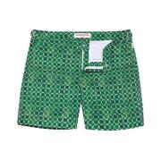 Kustgroene Geo Tegel Zwemshorts Orlebar Brown , Green , Heren