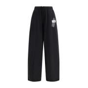 Contrasterend Monogram Wide-Leg Sweatpants MM6 Maison Margiela , Black...