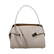 Stone Burnt Ocra Hug Schoudertas Salvatore Ferragamo , Gray , Dames