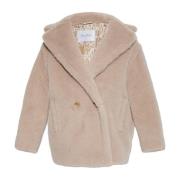 Bontjas Cuba Max Mara , Beige , Dames