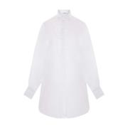 Witte Oversized Kant Inzet Shirt Ermanno Scervino , White , Dames