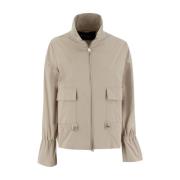 Stijlvolle jas met trekkoord taille Kiton , Beige , Dames