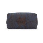 Blauwe Jacquard Pouch Arnica Model Etro , Blue , Heren