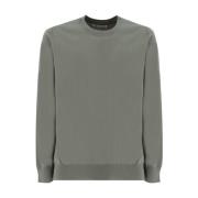 Geribbelde Crew Neck Sweater Brunello Cucinelli , Green , Heren