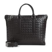 Zilveren Soft Briefkoffer Avenue Bottega Veneta , Gray , Heren