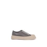 Grijze Kalfsleren Herensneakers Marni , Gray , Heren