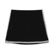 Zwarte Kristalversierde Rok Alice + Olivia , Black , Dames