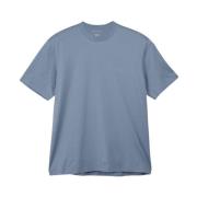 Katoenen Logo Tee Y-3 , Blue , Heren