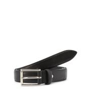 Zwarte leren riem voor mannen Duca di Morrone , Black , Heren