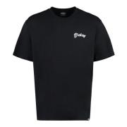 Katoenen Crew-neck T-shirt met Achterprint Dickies , Black , Heren