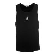 Anker Borduurwerk Tanktop JW Anderson , Black , Heren